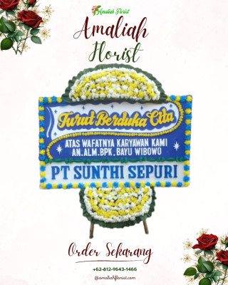 Papan Bunga Duka di Nunang Daya Bangun
